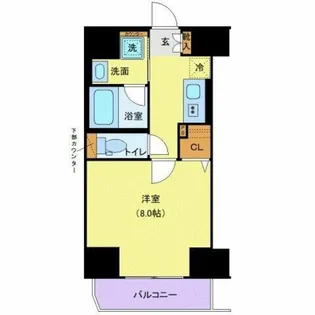 東京都台東区東上野3【マンション】の間取り