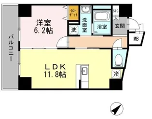 セリーン志村【5階】の間取り