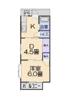 大京ハイツ【1階】の間取り