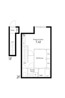 ガレット瑞江【2階】の間取り