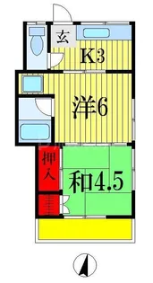 よろこび荘【1階】の間取り