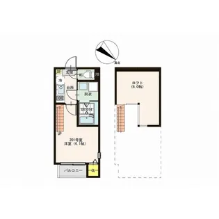 アリッサム東仙台【2階】の間取り