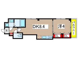 GRAND千葉中央【6階】の間取り