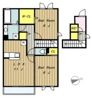 Excellent エクセレント【2階】の間取り