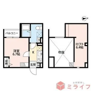 FOREST大蓮東【1階】の間取り