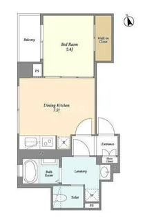 エスポワール新橋【5階】の間取り
