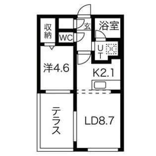 セントフィールドNorth4【1階】の間取り