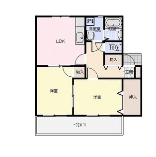 ベル・シャーレB【2階】の間取り