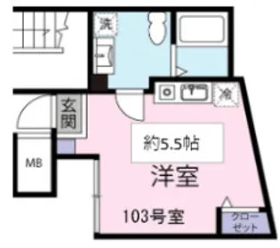 リタ十条【1階】の間取り