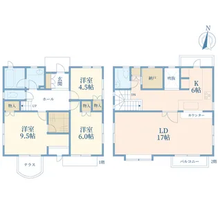 東京都世田谷区上用賀1【一戸建】の間取り