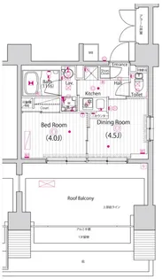 ガーラ・ステーション川崎平間【14階】の間取り