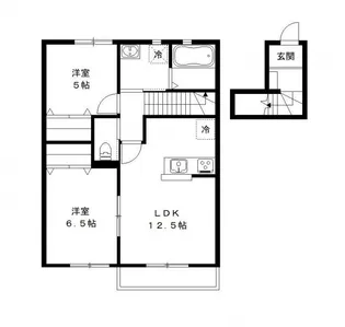 メゾン ド パルフェ ABC棟【2階】の間取り