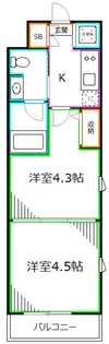 東京都杉並区高円寺南3【マンション】の間取り