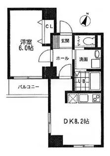 ロングウェル横濱【5階】の間取り