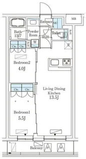 参宮橋ビューアパートメント【3階】の間取り