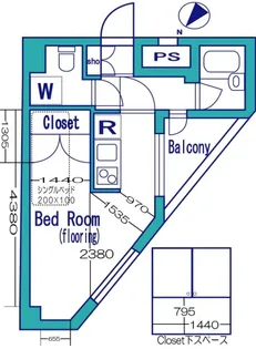 スカイコート都立大学第3【6階】の間取り