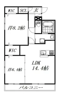 静岡県浜松市中央区和合北1【マンション】の間取り