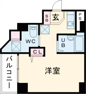 コアハイム八王子【6階】の間取り