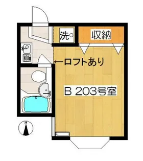 パレット西生田B【2階】の間取り