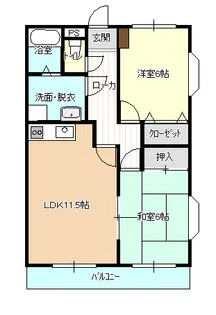 WAKATSU3【2階】の間取り