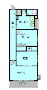 第1スカイマンション【4階】の間取り