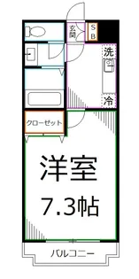 エクセルいづみ【1階】の間取り