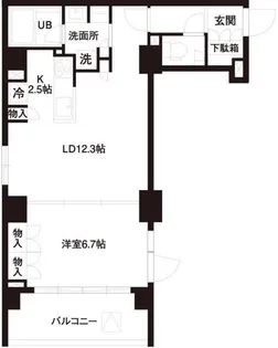 レジディア白金高輪【3階】の間取り
