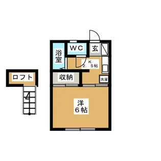 リバーサイドU【1階】の間取り