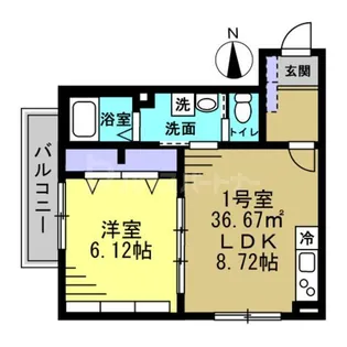 セミカ葛城II【2階】の間取り