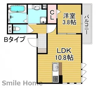 SALLY GARDEN【2階】の間取り