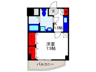 シャインビュー豊中【8階】の間取り