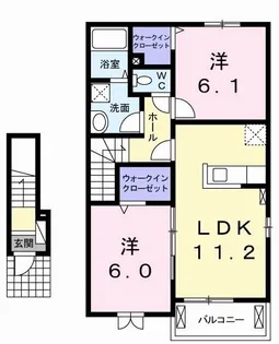 グロリアス R【2階】の間取り