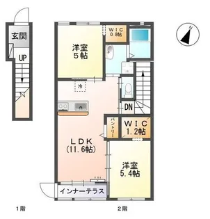 ヴェール ジャルダンII【2階】の間取り