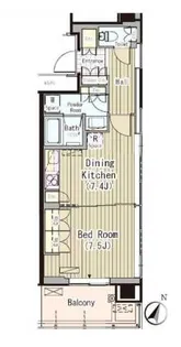 メルクマール京王笹塚レジデンス【15階】の間取り