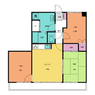 アコールマンション平田【3階】の間取り