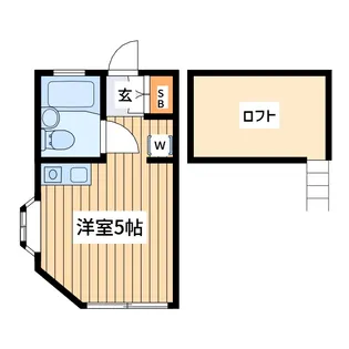 ビーンズ国立【1階】の間取り