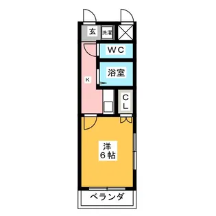 北浦和ヒルズ【4階】の間取り