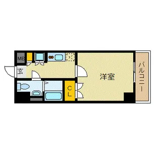 ダイナコートスタシオン博多【3階】の間取り