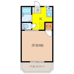 プレミールハイツ【2階】の間取り