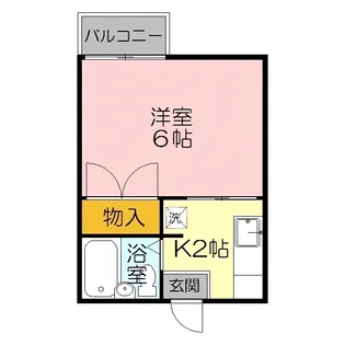 カーサ田中【1階】の間取り