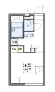 レオパレスベル ツリーII【2階】の間取り