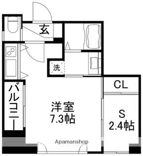 ウェルブライト上通り【12階】の間取り