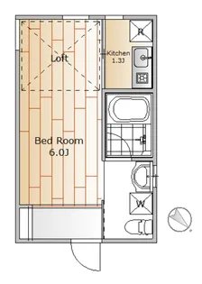 クロスフラット【2階】の間取り
