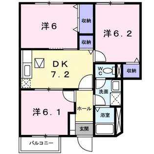 ファミール・ビラB【2階】の間取り