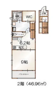 NAMIKAWA【1階】の間取り