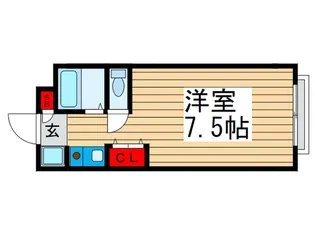 キャビンクル-ズ【3階】の間取り