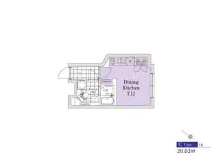 SOU明大前【4階】の間取り