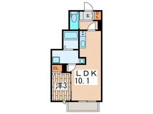 アプリーレA【1階】の間取り