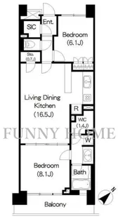 Brillia ist 三軒茶屋 アイビーテラス【5階】の間取り