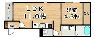 グランデュオSATO【3階】の間取り